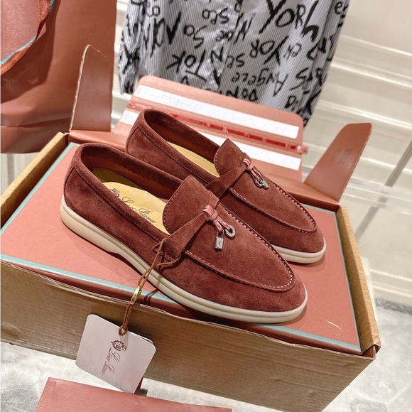 Loro Piana Other - New Loro Piana Brown Suede Loafers 🎀